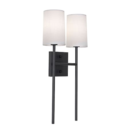 Afx Rose 2-Light LED Sconce - Black ROSS1020CBBK